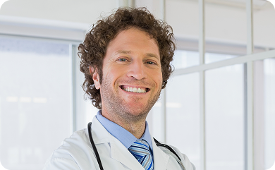 Physician advisor meeting with a client